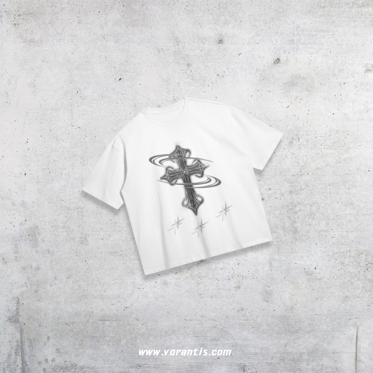 Chrome Cross Tee