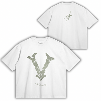 Distressed V Tee (Forest)