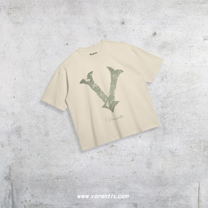 Distressed V Tee (Forest)