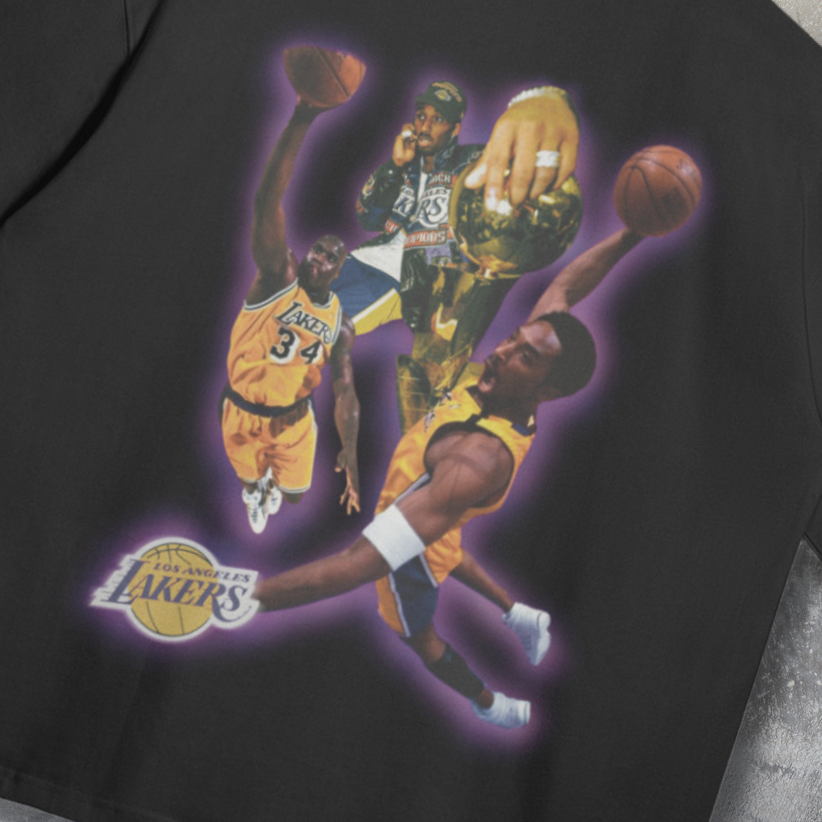 LA LAKERS Back2Back2Back Tee