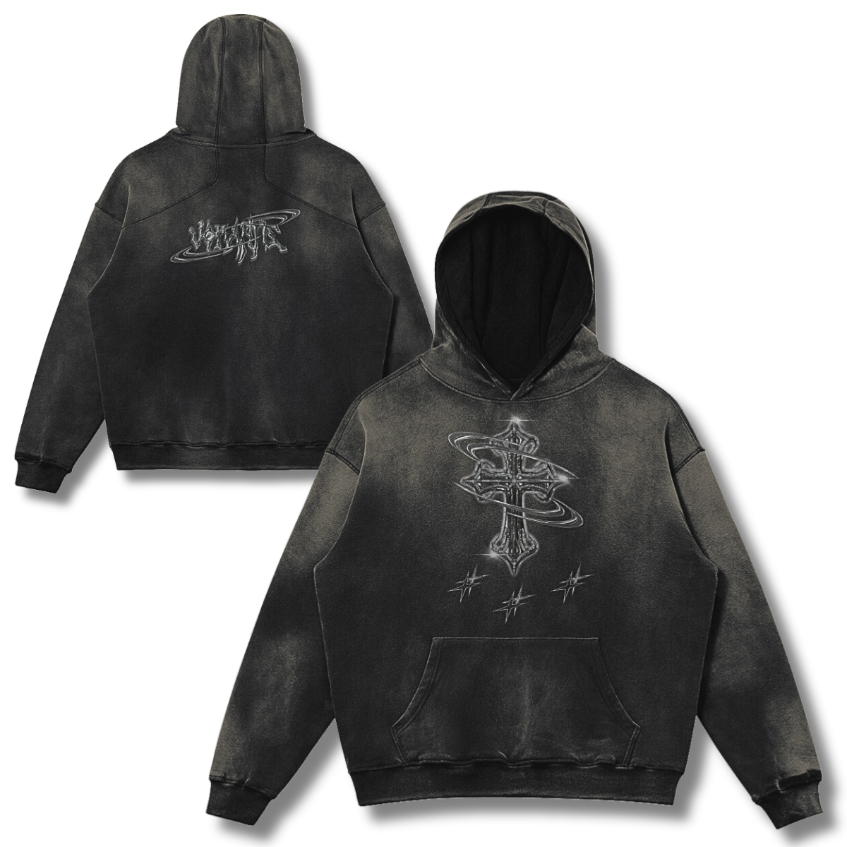 Chrome Cross Hoodie